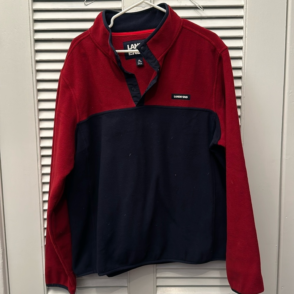 Men’s XL Lands’ End Fleece Two Tone.